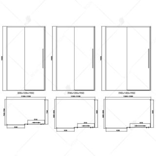 Душевой уголок RGW SV-42 800х1000х1950 (ВИТРИННЫЙ ОБРАЗЕЦ)